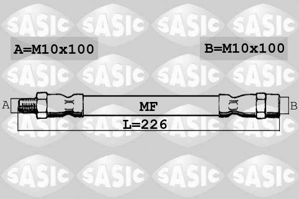 Sasic SBH6279 - Тормозной шланг autosila-amz.com