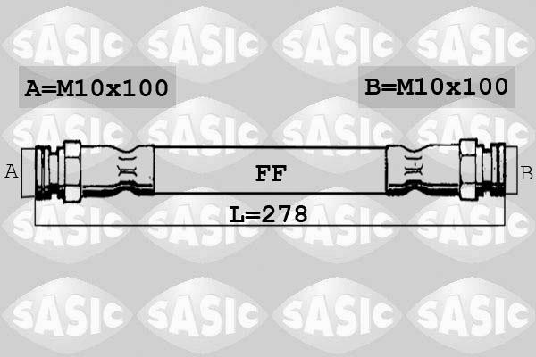 Sasic SBH0150 - Тормозной шланг autosila-amz.com