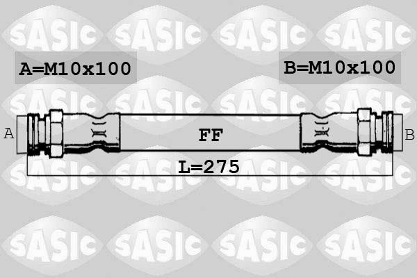 Sasic SBH0152 - Шланг тормозной autosila-amz.com