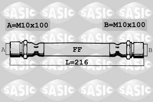 Sasic SBH0135 - Тормозной шланг autosila-amz.com