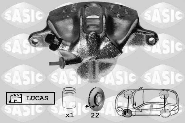 Sasic SCA4040 - Тормозной суппорт autosila-amz.com