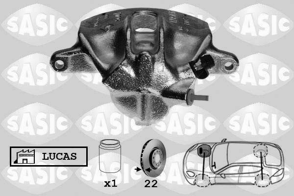 Sasic SCA4041 - Тормозной суппорт autosila-amz.com
