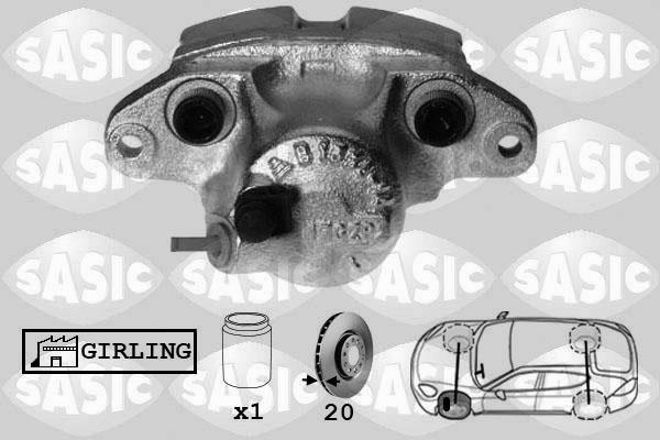 Sasic SCA4020 - Тормозной суппорт autosila-amz.com