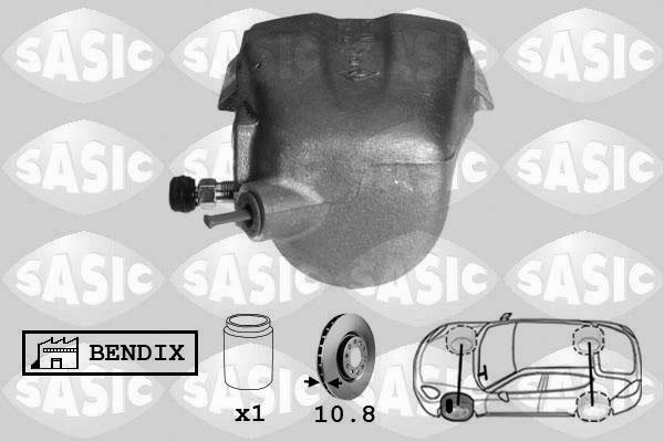 Sasic SCA6102 - Тормозной суппорт autosila-amz.com