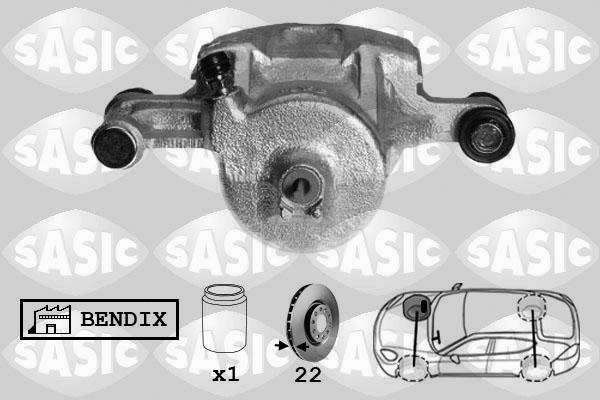 Sasic SCA6121 - Тормозной суппорт autosila-amz.com