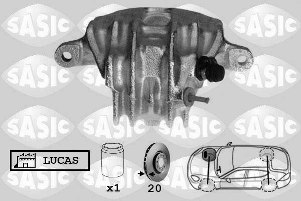 Sasic SCA0053 - Тормозной суппорт autosila-amz.com