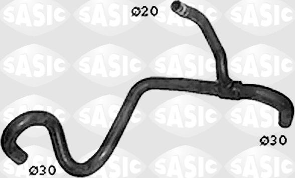 Sasic SWH4201 - Шланг радиатора autosila-amz.com
