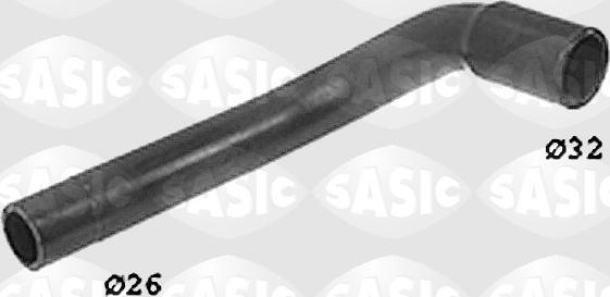 Sasic SWH6691 - Шланг радиатора autosila-amz.com