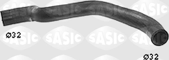 Sasic SWH6656 - Шланг радиатора autosila-amz.com