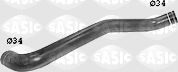 Sasic SWH6616 - Шланг радиатора autosila-amz.com