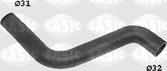Sasic SWH6804 - Шланг радиатора autosila-amz.com
