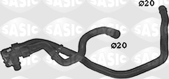 Sasic SWH0502 - Шланг радиатора autosila-amz.com