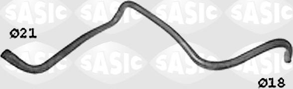 Sasic SWH0520 - Шланг радиатора autosila-amz.com
