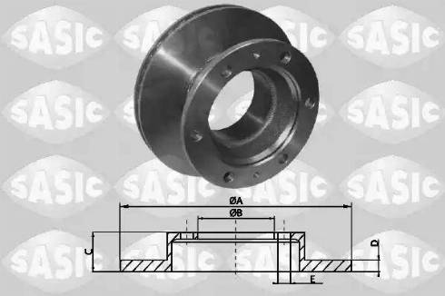 Sasic T616003 - Тормозной диск autosila-amz.com