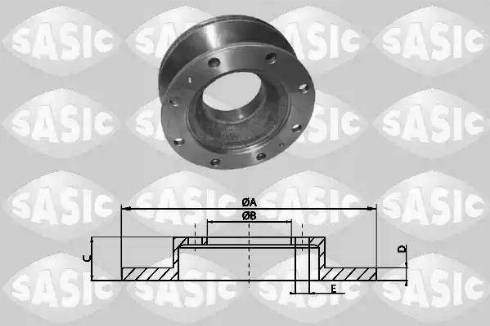 Sasic T616002 - Тормозной диск autosila-amz.com