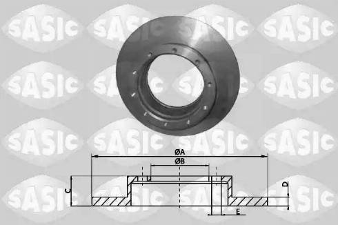 Sasic T613001 - Тормозной диск autosila-amz.com