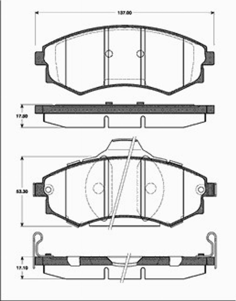 SBS 1501223423 - Тормозные колодки, дисковые, комплект autosila-amz.com