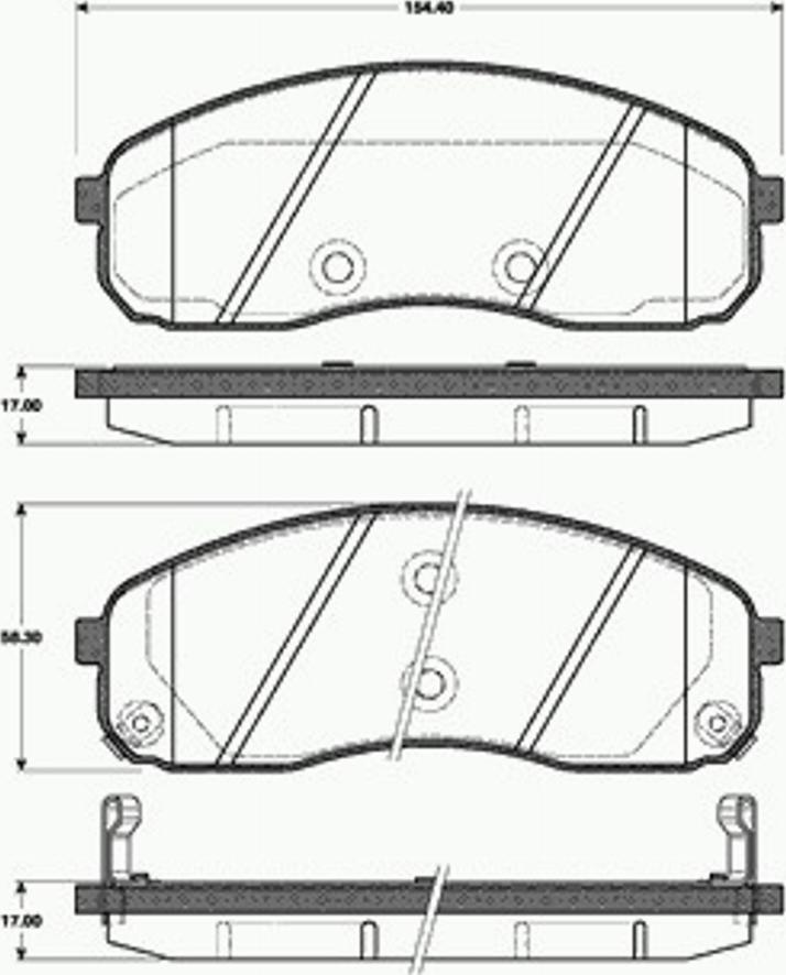 SBS 1501223522 - Тормозные колодки, дисковые, комплект autosila-amz.com