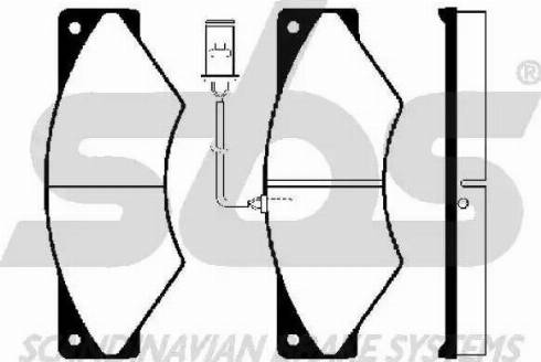 SBS 1501222347 - Тормозные колодки, дисковые, комплект autosila-amz.com