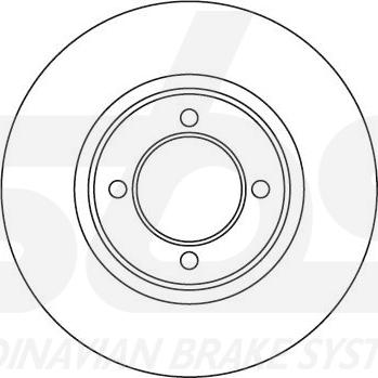 SBS 1815204518 - Тормозной диск autosila-amz.com