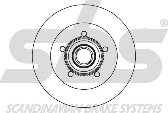 SBS 18152047118 - Тормозной диск autosila-amz.com