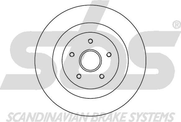 SBS 1815203952 - Тормозной диск autosila-amz.com