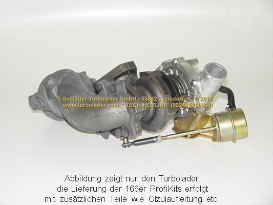Schlütter Turbolader 166-00450EOL - Турбина, компрессор autosila-amz.com