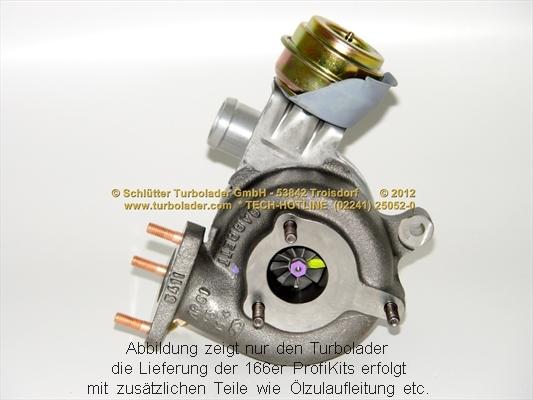 Schlütter Turbolader 166-00050 - Турбина, компрессор autosila-amz.com