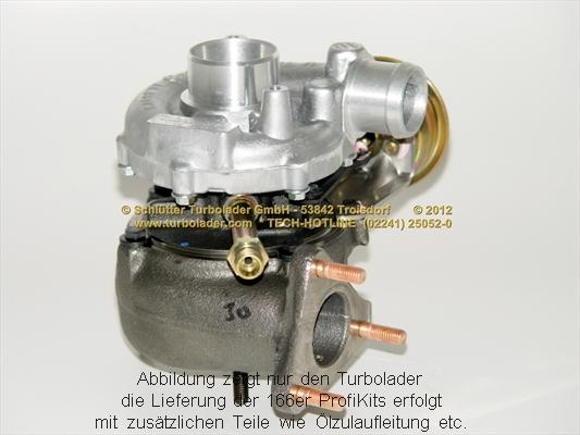 Schlütter Turbolader 166-00050 - Турбина, компрессор autosila-amz.com