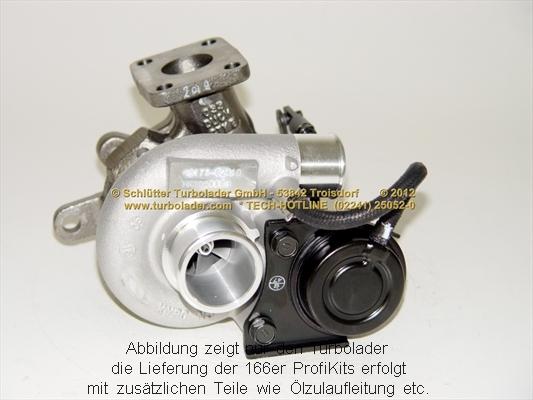 Schlütter Turbolader 166-00805 - Турбина, компрессор autosila-amz.com