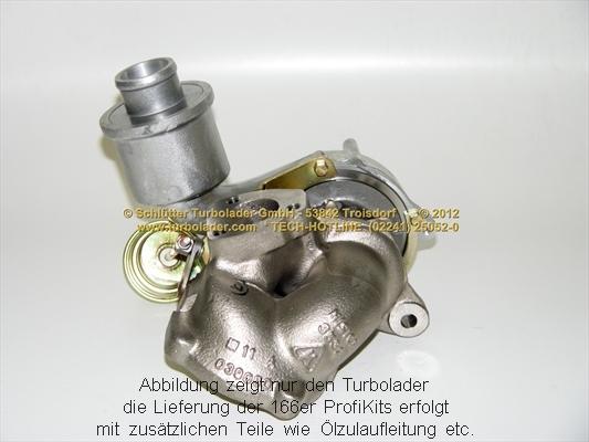 Schlütter Turbolader 166-01040EOL - Турбина, компрессор autosila-amz.com