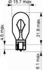 SCT-MANNOL 202402 - Лампа W16W 12V 16W W2.1x9.5d без цоколя прозрачная колба коробка 10шт. SCT 202402 autosila-amz.com