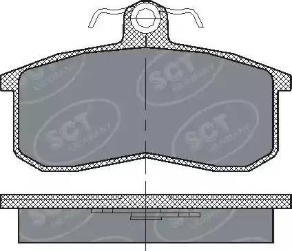 SCT-MANNOL SP 101 PR - Тормозные колодки, дисковые, комплект autosila-amz.com