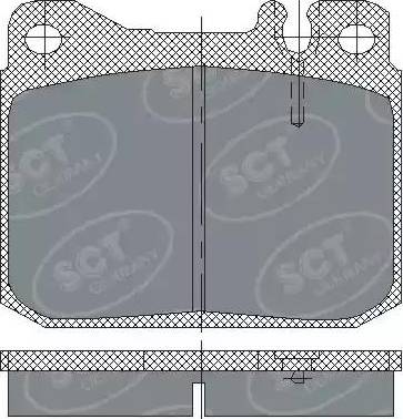 SCT-MANNOL SP 103 PR - Тормозные колодки, дисковые, комплект autosila-amz.com