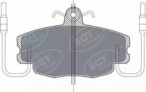 SCT-MANNOL SP 189 PR - Тормозные колодки, дисковые, комплект autosila-amz.com