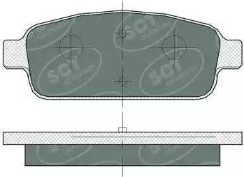 DJ Parts BP2095 - Тормозные колодки, дисковые, комплект autosila-amz.com