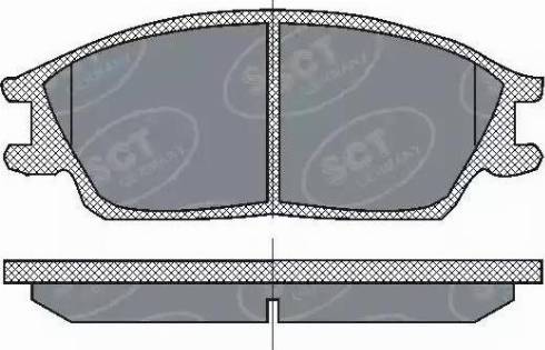 SCT-MANNOL SP 207 PR - Тормозные колодки, дисковые, комплект autosila-amz.com