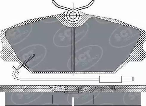 SCT-MANNOL SP 215 PR - Тормозные колодки, дисковые, комплект autosila-amz.com