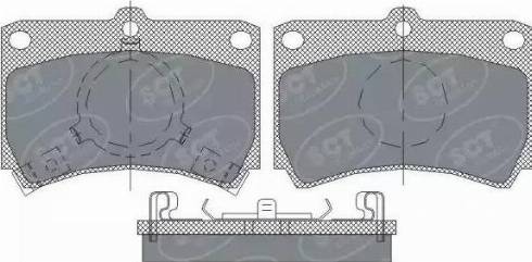 SCT-MANNOL SP 239 PR - Тормозные колодки, дисковые, комплект autosila-amz.com