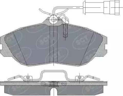 SCT-MANNOL SP 234 PR - Тормозные колодки, дисковые, комплект autosila-amz.com