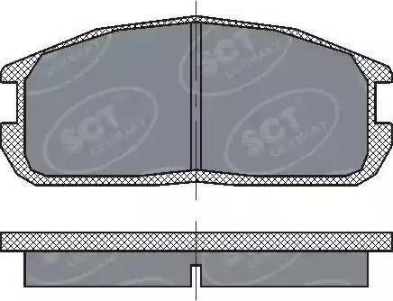 SCT-MANNOL SP 220 PR - Тормозные колодки, дисковые, комплект autosila-amz.com