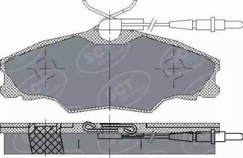 SCT-MANNOL SP 228 PR - Тормозные колодки, дисковые, комплект autosila-amz.com