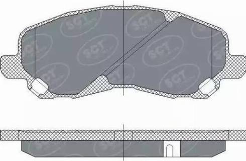 SCT-MANNOL SP 273 PR - Тормозные колодки, дисковые, комплект autosila-amz.com