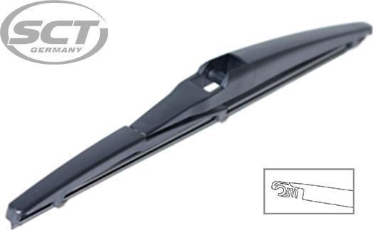 SCT-MANNOL 9489 REAR WIPER - Щетка стеклоочистителя autosila-amz.com