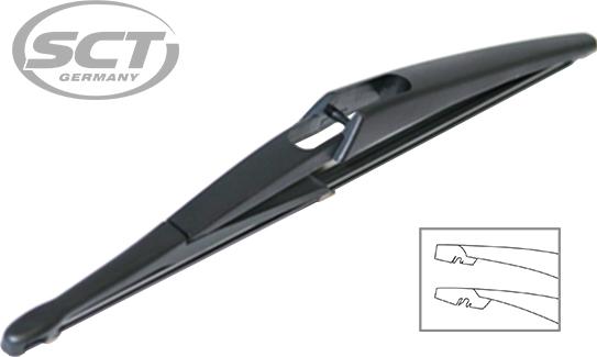 SCT-MANNOL 9484 REAR WIPER - Щетка стеклоочистителя autosila-amz.com