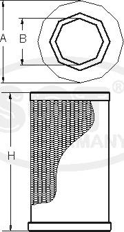 SCT-MANNOL SB 3093 - Воздушный фильтр, двигатель autosila-amz.com