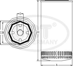 SCT-MANNOL SM 5751 - Масляный фильтр autosila-amz.com