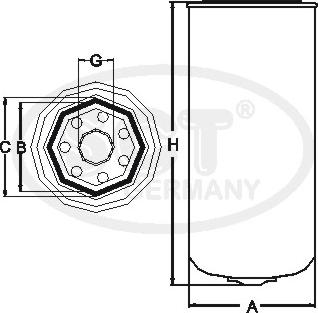 SCT-MANNOL SY 8015 - Гидрофильтр, регулировка дорожного просвета autosila-amz.com