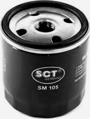 SCT-MANNOL SM 105 - Фильтр масляный SCT Opel, Daewoo Nexia, Chevrolet Lanos (замена SM 116) autosila-amz.com