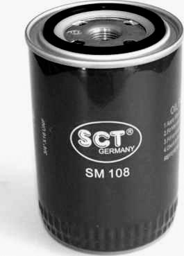 SCT-MANNOL SM 108 - Масляный фильтр VW G3/PASSAT/LT/TRANSPORTER III/AUDI 80/100/A6 1.3D-2.5D autosila-amz.com
